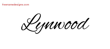 Cursive Name Tattoo Designs Lynwood Free Graphic