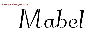 Elegant Name Tattoo Designs Mabel Free Graphic