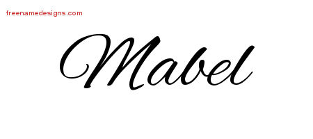 Cursive Name Tattoo Designs Mabel Download Free
