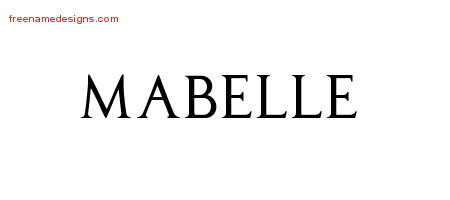 Regal Victorian Name Tattoo Designs Mabelle Graphic Download