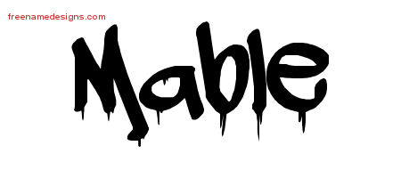 Graffiti Name Tattoo Designs Mable Free Lettering