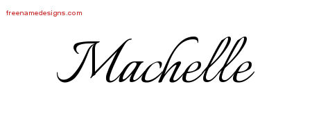 Calligraphic Name Tattoo Designs Machelle Download Free