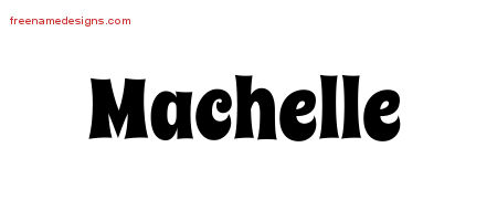 Groovy Name Tattoo Designs Machelle Free Lettering
