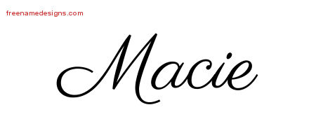 Classic Name Tattoo Designs Macie Graphic Download