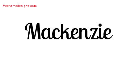 Handwritten Name Tattoo Designs Mackenzie Free Download