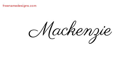 Classic Name Tattoo Designs Mackenzie Graphic Download