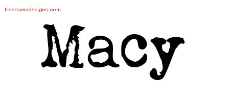 Vintage Writer Name Tattoo Designs Macy Free Lettering