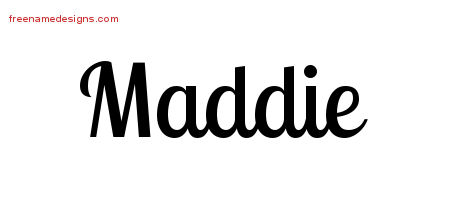 Handwritten Name Tattoo Designs Maddie Free Download