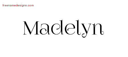 Vintage Name Tattoo Designs Madelyn Free Download