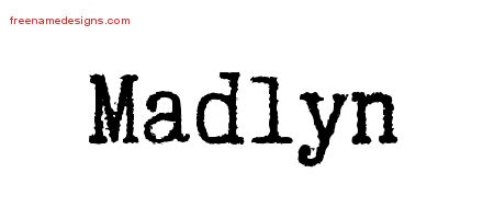 Typewriter Name Tattoo Designs Madlyn Free Download