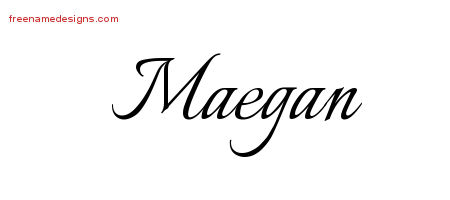 Calligraphic Name Tattoo Designs Maegan Download Free