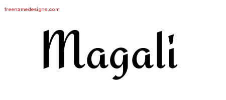 Calligraphic Stylish Name Tattoo Designs Magali Download Free