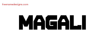 Titling Name Tattoo Designs Magali Free Printout