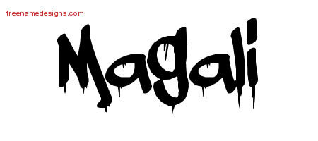 Graffiti Name Tattoo Designs Magali Free Lettering