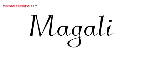 Elegant Name Tattoo Designs Magali Free Graphic
