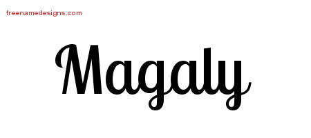 Handwritten Name Tattoo Designs Magaly Free Download