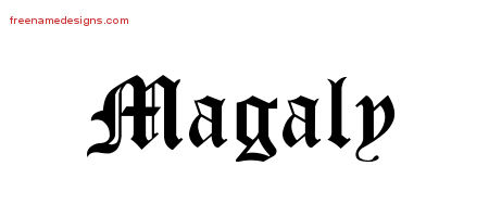 Blackletter Name Tattoo Designs Magaly Graphic Download