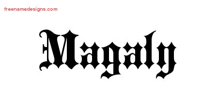 Old English Name Tattoo Designs Magaly Free