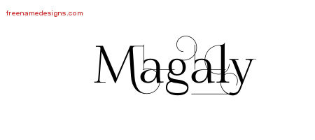 Decorated Name Tattoo Designs Magaly Free