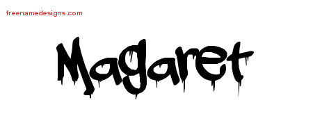 Graffiti Name Tattoo Designs Magaret Free Lettering
