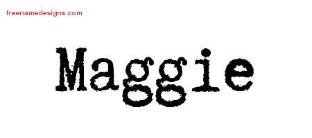 Typewriter Name Tattoo Designs Maggie Free Download