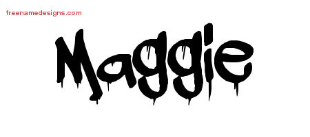 Graffiti Name Tattoo Designs Maggie Free Lettering