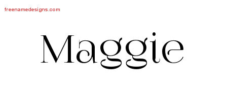 Vintage Name Tattoo Designs Maggie Free Download