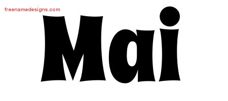 Groovy Name Tattoo Designs Mai Free Lettering