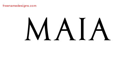Regal Victorian Name Tattoo Designs Maia Graphic Download