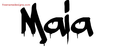 Graffiti Name Tattoo Designs Maia Free Lettering