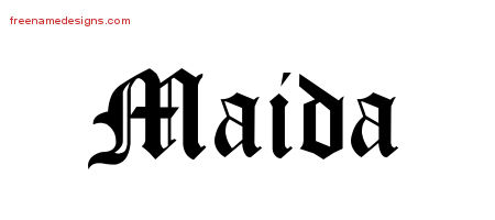 Blackletter Name Tattoo Designs Maida Graphic Download