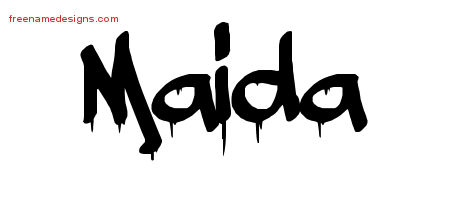 Graffiti Name Tattoo Designs Maida Free Lettering