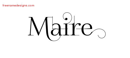 Decorated Name Tattoo Designs Maire Free