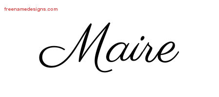 Classic Name Tattoo Designs Maire Graphic Download