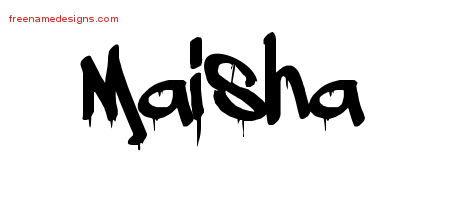 Graffiti Name Tattoo Designs Maisha Free Lettering