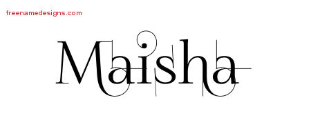 Decorated Name Tattoo Designs Maisha Free