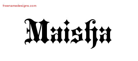 Old English Name Tattoo Designs Maisha Free