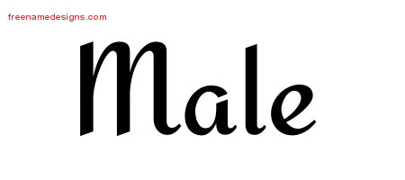 Calligraphic Stylish Name Tattoo Designs Male Free Graphic