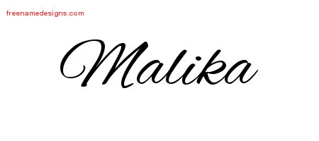 Cursive Name Tattoo Designs Malika Download Free