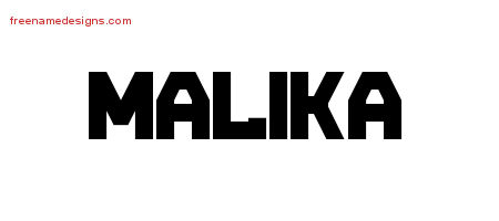 Titling Name Tattoo Designs Malika Free Printout