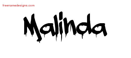 Graffiti Name Tattoo Designs Malinda Free Lettering