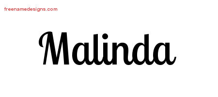 Handwritten Name Tattoo Designs Malinda Free Download