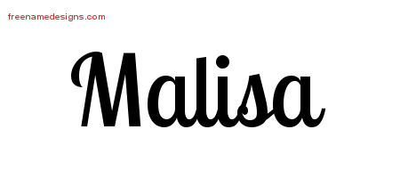 Handwritten Name Tattoo Designs Malisa Free Download