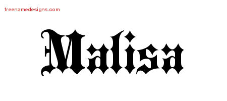 Old English Name Tattoo Designs Malisa Free