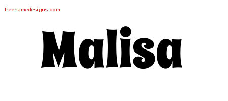 Groovy Name Tattoo Designs Malisa Free Lettering