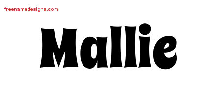 Groovy Name Tattoo Designs Mallie Free Lettering