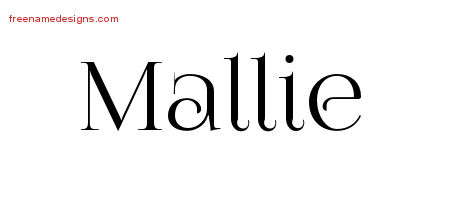 Vintage Name Tattoo Designs Mallie Free Download