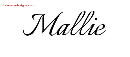 Calligraphic Name Tattoo Designs Mallie Download Free