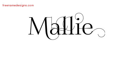 Decorated Name Tattoo Designs Mallie Free