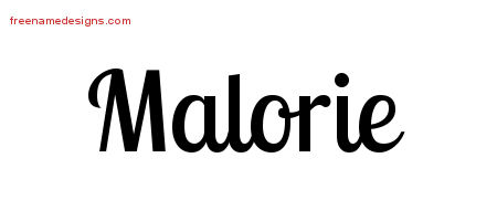 Handwritten Name Tattoo Designs Malorie Free Download